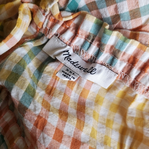 Madewell Gingham Tank Top Size XXL - Picture 6 of 7